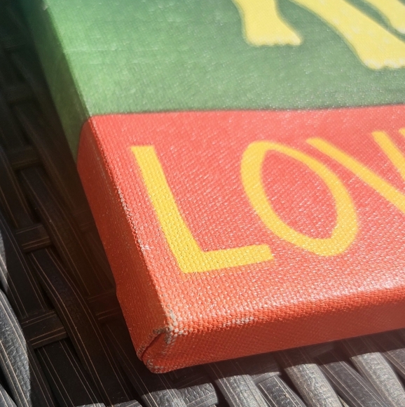 Love Is Give And Take Canvas Portrait Painting - Picture 3 of 5